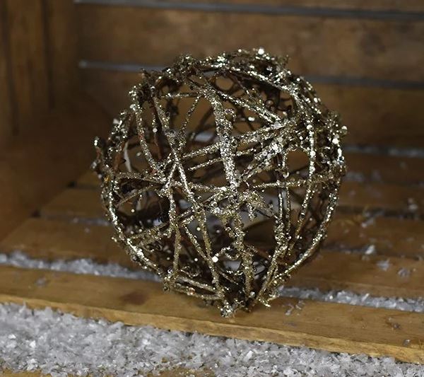 Glitter Rattan Ball