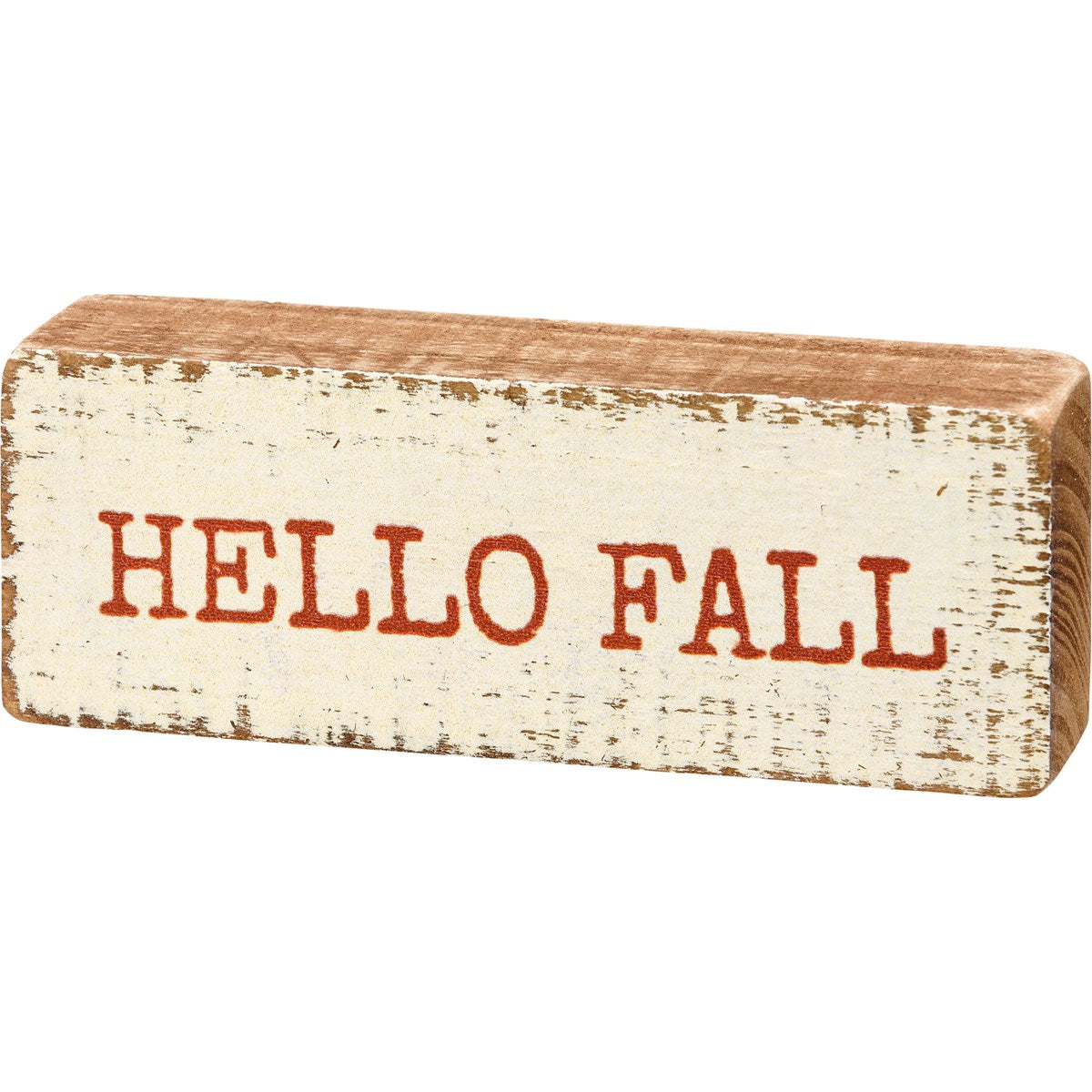 Hello Fall Block Sign