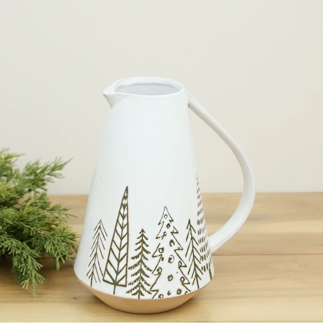 Holiday Ceramic Pitcher