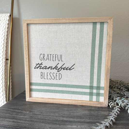 Grateful Wood Sign