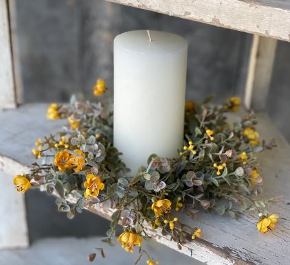 Mustard Bloom Candle Ring