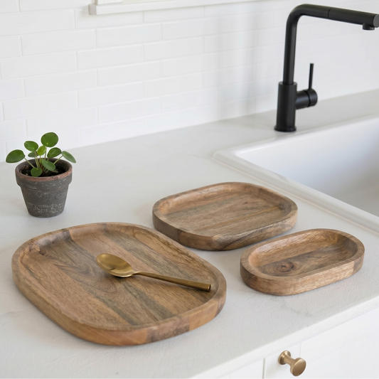 Oval Wood Tray