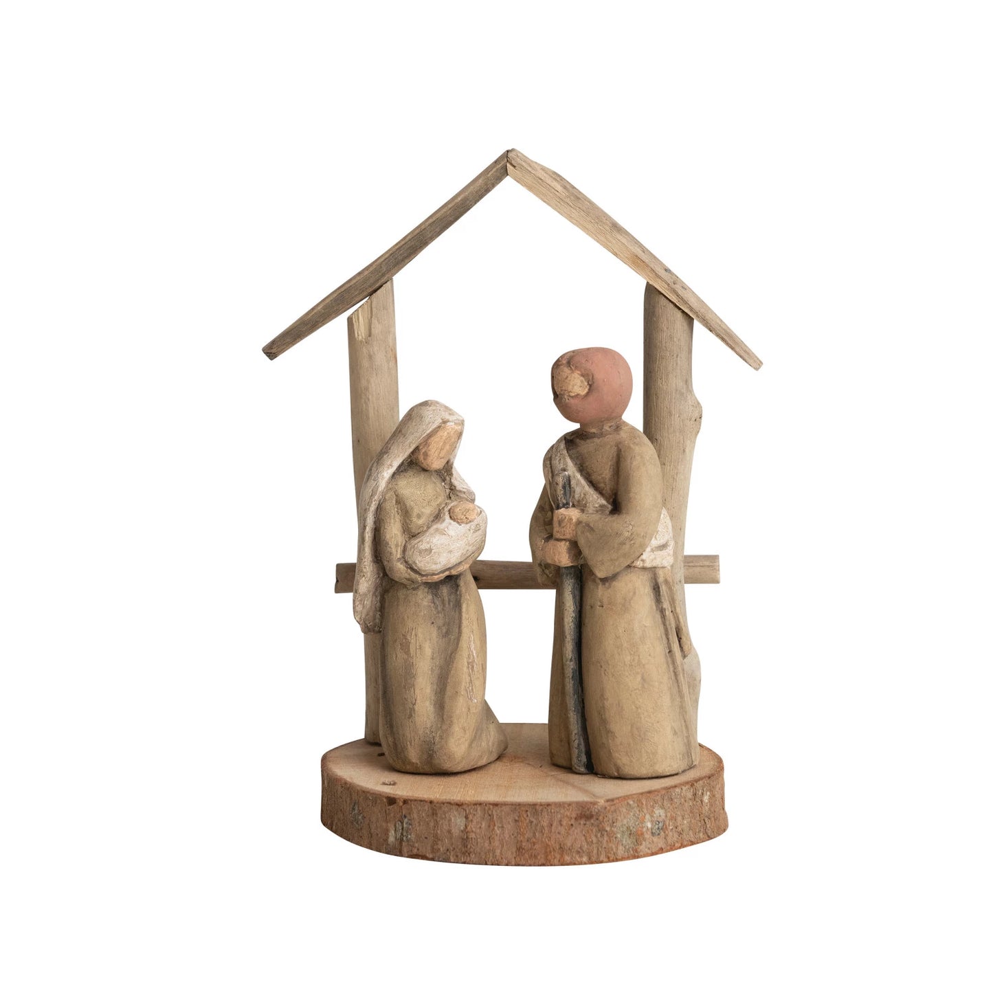 Driftwood Nativity Set