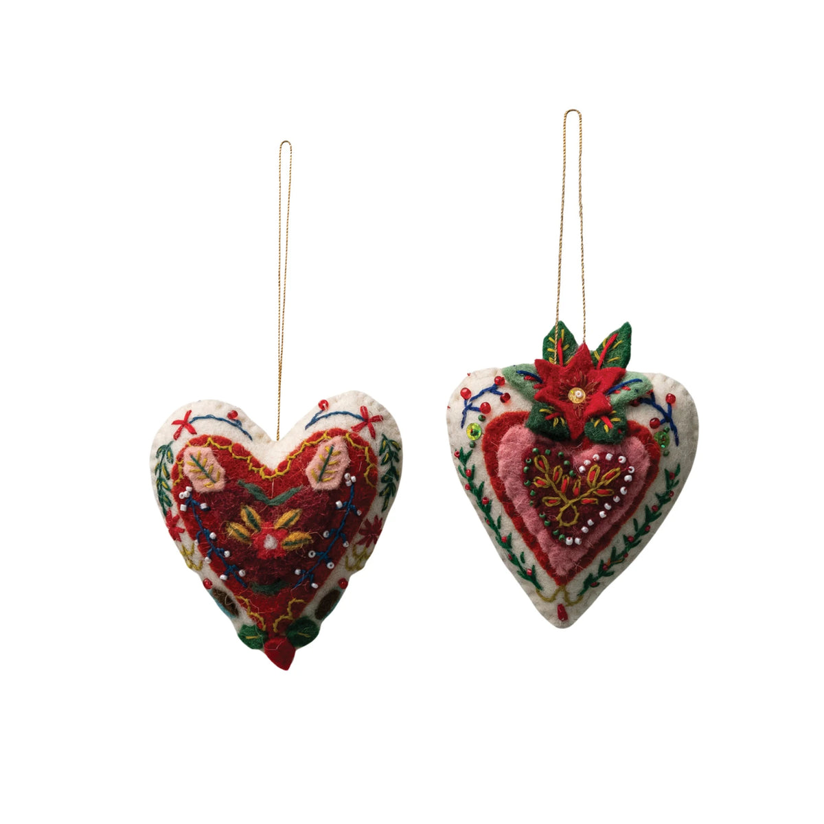 Felt Heart Ornament