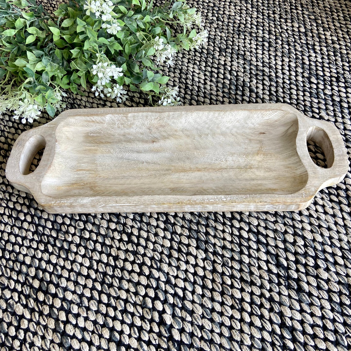 Handled Wood Tray