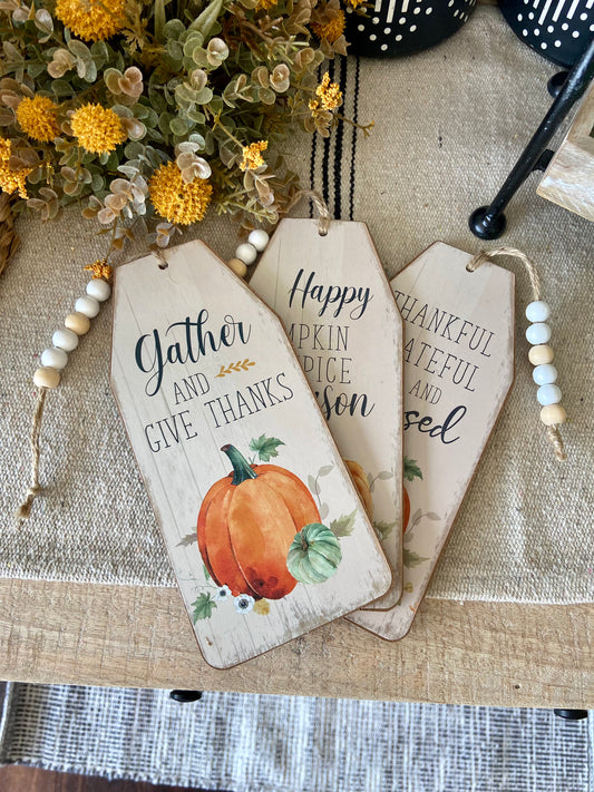 Fall Tag Sign