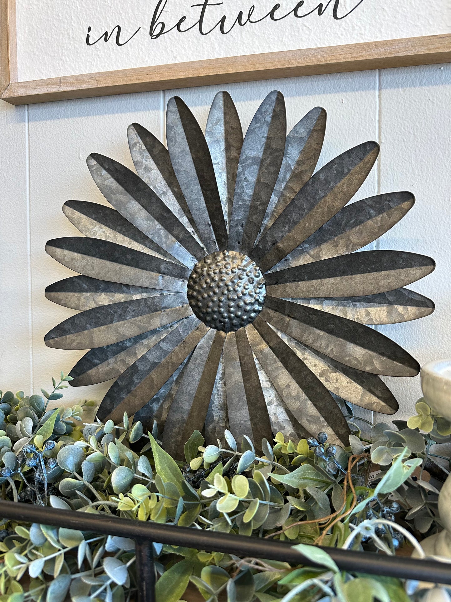 Charcoal Metal Flower