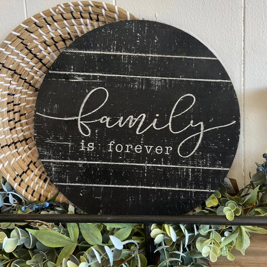 Round Family Sign