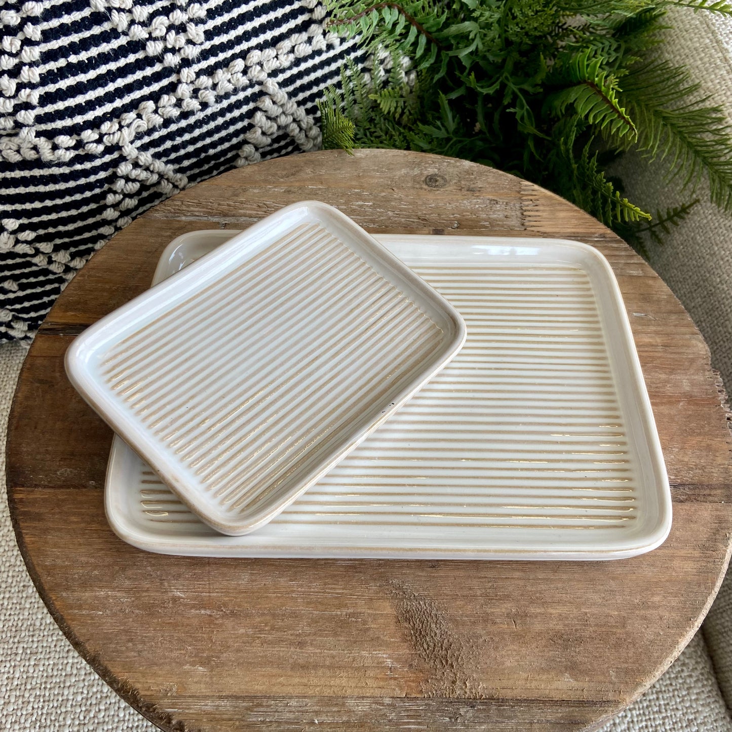 Stripe Ceramic Plate