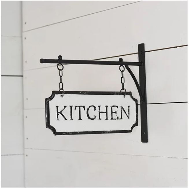 Hanging Metal Kitchen Sign