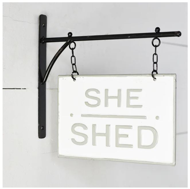 She Shed Hanging Sign